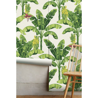 Fotobehang Fantastische bananenbladeren