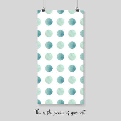 Fotobehang Mint Polka Dots