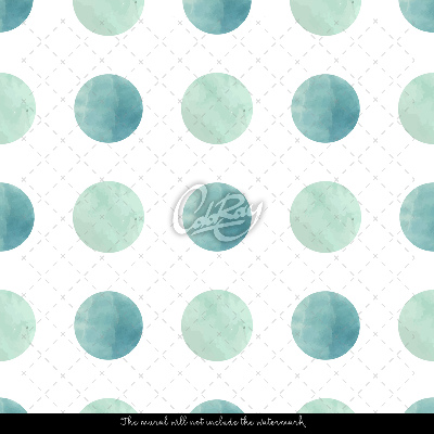 Fotobehang Mint Polka Dots