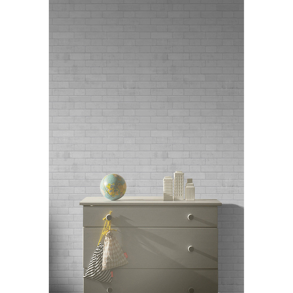 Fotobehang Hé jij daar, voorbij de muur