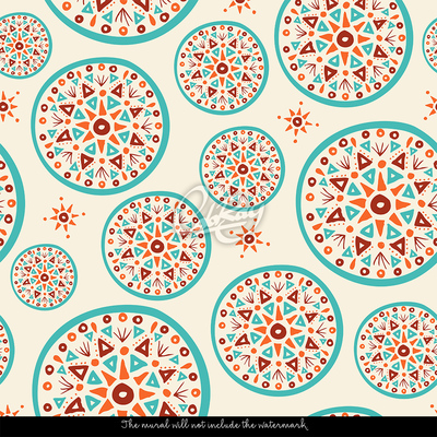 Fotobehang Kleurrijke mandala's