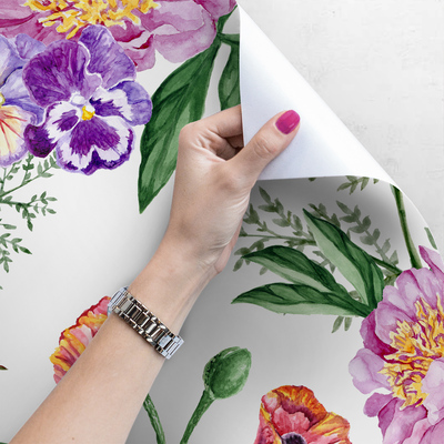 Fotobehang Romantische bloemboeketten