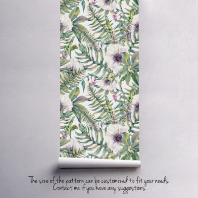 Fotobehang Varens en anemonen