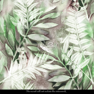 Fotobehang Betoverde bladeren