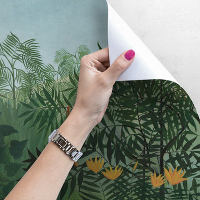 Fotobehang Op bezoek bij de apen