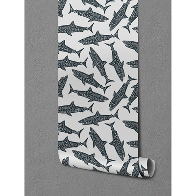 Fotobehang Haaienaanval