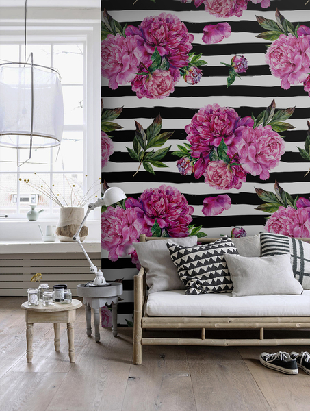 Fotobehang Boeketten voor Zebra