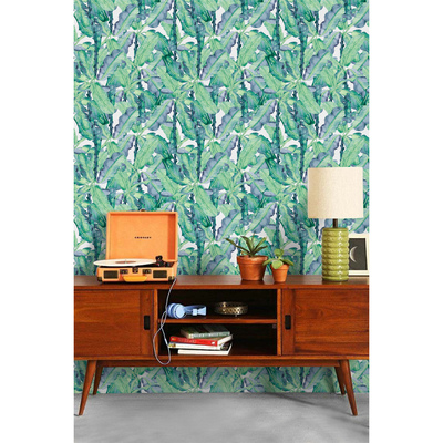 Fotobehang Ongewone bananenbladeren