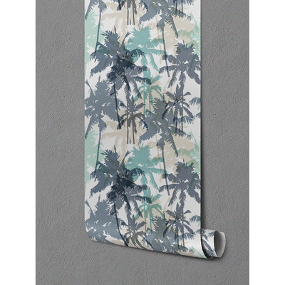 Fotobehang Tussen de wilde palmbomen