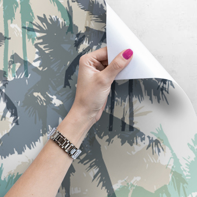 Fotobehang Tussen de wilde palmbomen