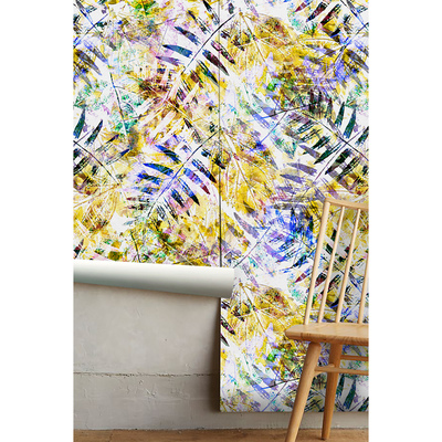 Fotobehang Extravagante palmbladeren