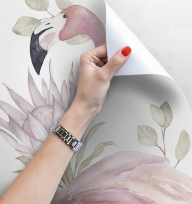 Fotobehang Galapagos flamingo's