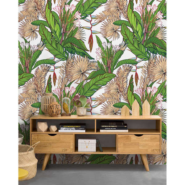 Fotobehang Geschilderde jungle