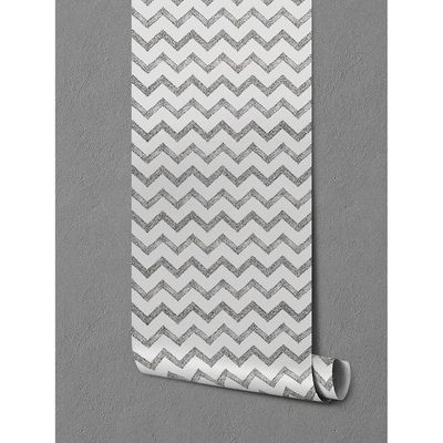 Fotobehang Zilveren Zigzag