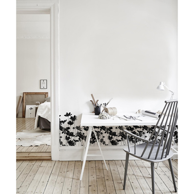 Fotobehang Elegante zwarte bloemen