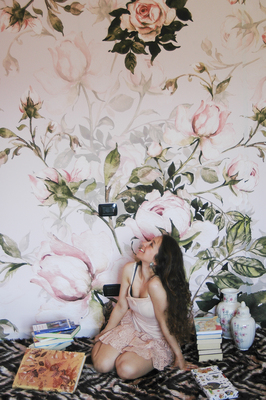 Fotobehang Rozenstruik