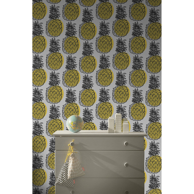 Fotobehang Stijlvolle ananassen