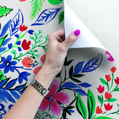 Fotobehang In het kleurrijke land van bloemen