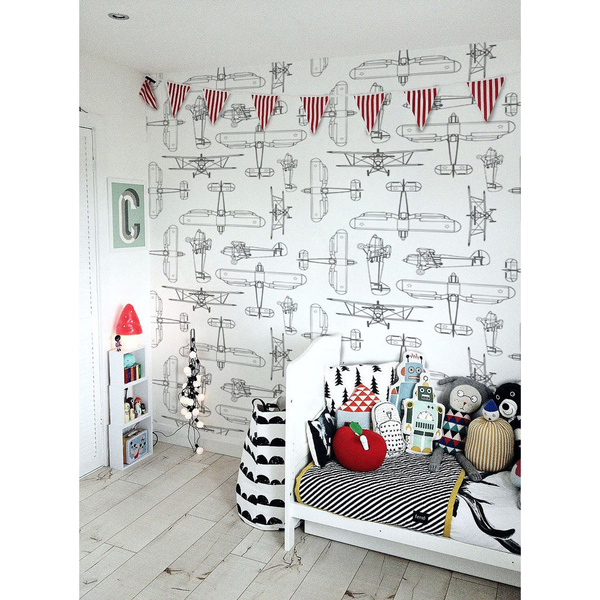 Fotobehang Verbazingwekkende vintage vliegtuigen