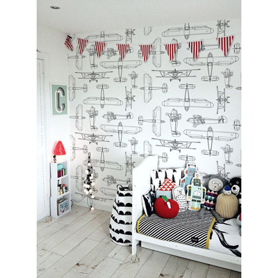 Fotobehang Verbazingwekkende vintage vliegtuigen