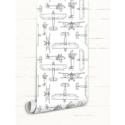 Fotobehang Verbazingwekkende vintage vliegtuigen