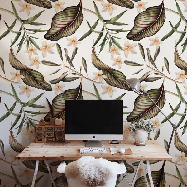 Fotobehang Vallende bloemen