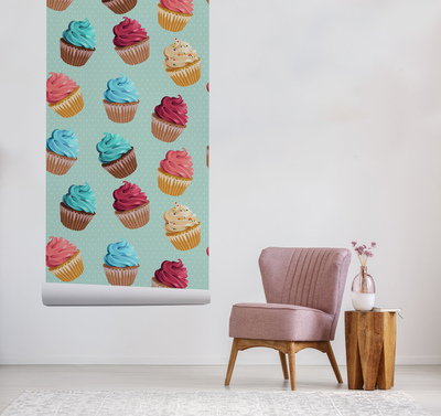 Fotobehang Cupcake Mania