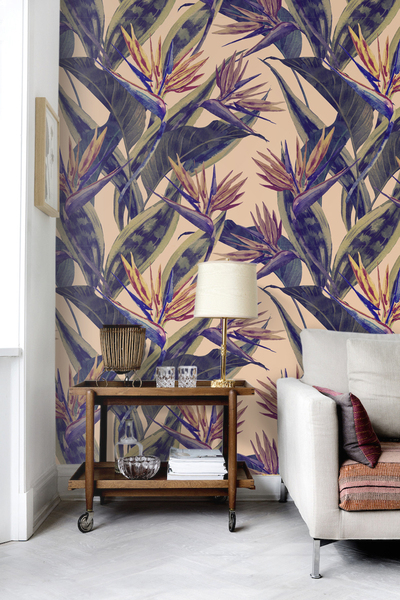 Fotobehang Paradijs Strelitzia