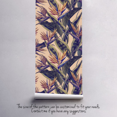 Fotobehang Paradijs Strelitzia