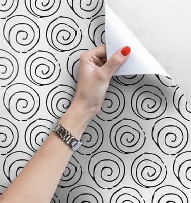 Fotobehang Werveling op de muur