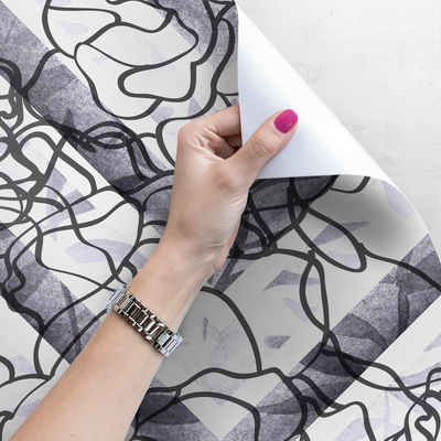 Fotobehang Bloemengeometrie