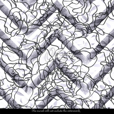 Fotobehang Bloemengeometrie