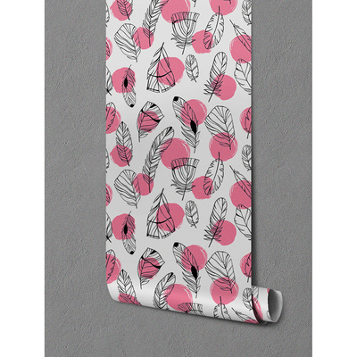 Fotobehang Roze stippenveren