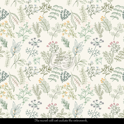 Fotobehang Uit de kruidengids