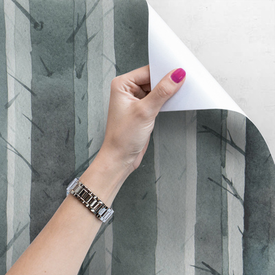 Fotobehang Op het bospad