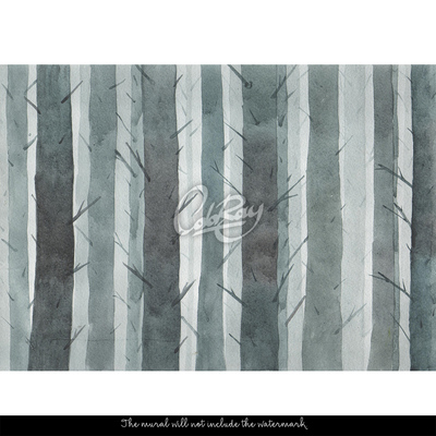 Fotobehang Op het bospad