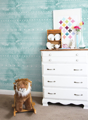 Fotobehang Azteekse turkoois