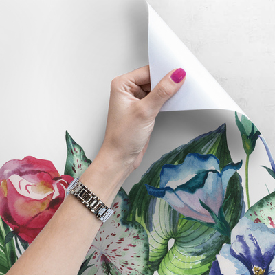 Fotobehang Weelderige tropische vegetatie