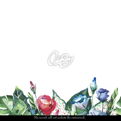 Fotobehang Weelderige tropische vegetatie