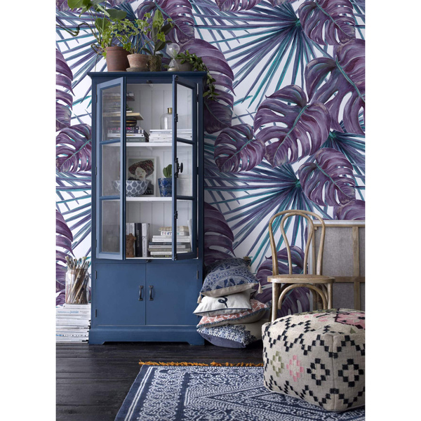 Fotobehang Kleurrijke palmbladeren