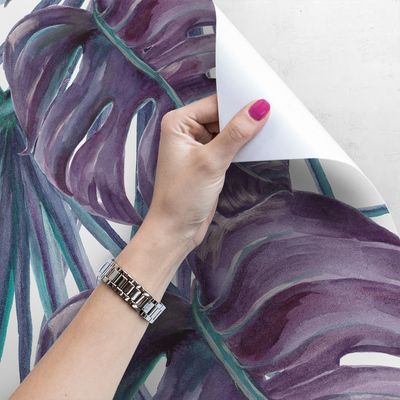 Fotobehang Kleurrijke palmbladeren