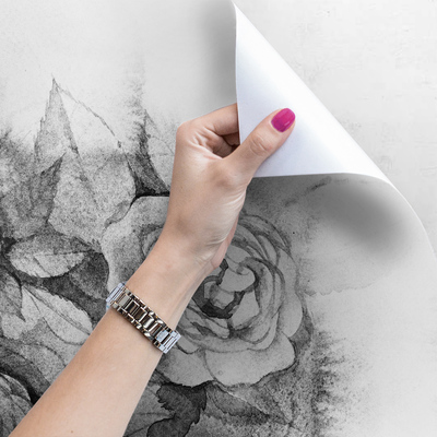 Fotobehang Decoupage stijl rozen