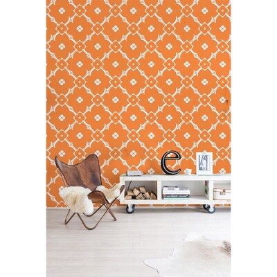 Fotobehang Oranje Marokkaanse patronen