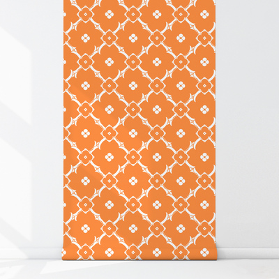 Fotobehang Oranje Marokkaanse patronen