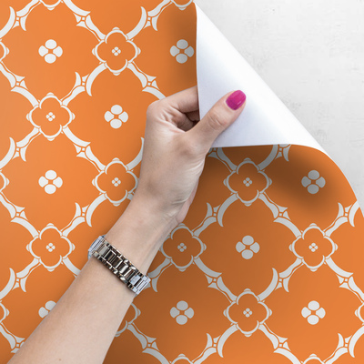 Fotobehang Oranje Marokkaanse patronen