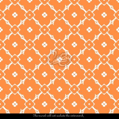 Fotobehang Oranje Marokkaanse patronen