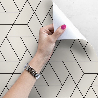 Fotobehang Witte honingraat