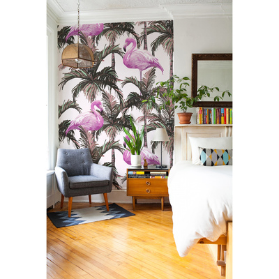 Fotobehang Flamingo's zijn het medicijn tegen alle kwaad