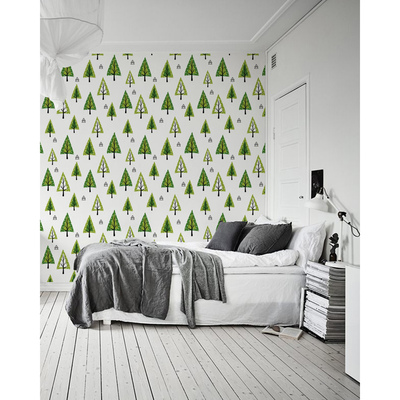 Fotobehang In het groene bos