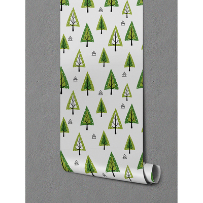 Fotobehang In het groene bos